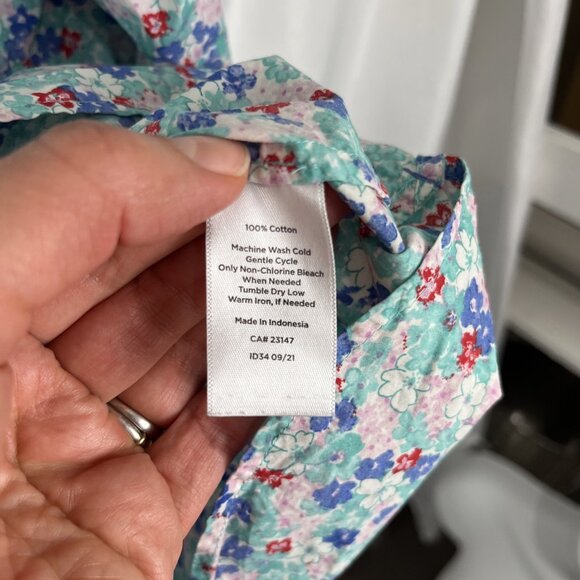 Talbots Cotton Floral Top Womens Size 3X - Picture 3 of 10